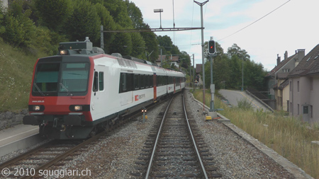 Vista dalla cabina - FFS RBDe 560 (Domino)